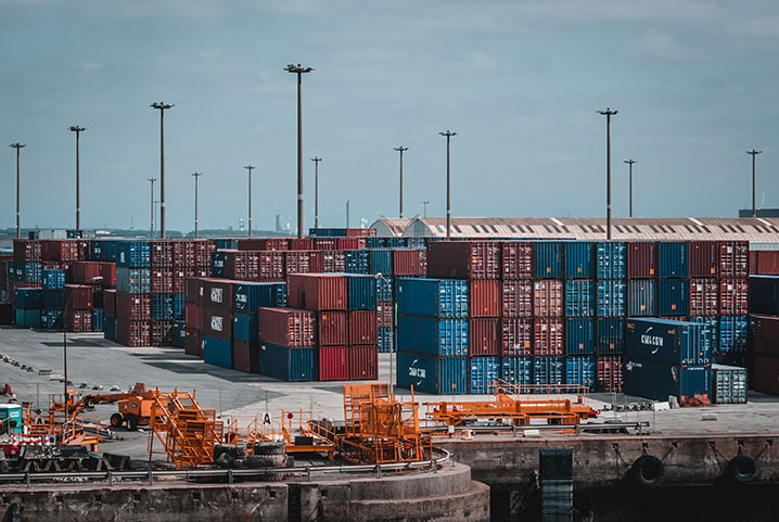 Container Laydown Yard Port 