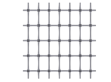 A sample of Geomallas BX Biaxiales