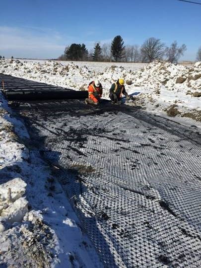 Winter Road Construction